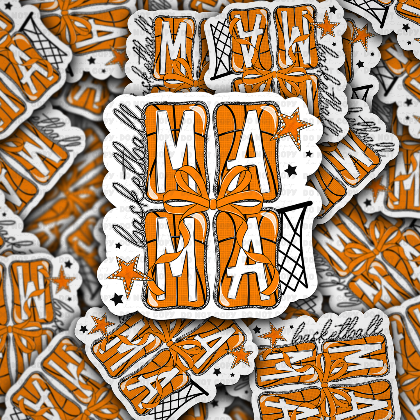 basketball mama sticker