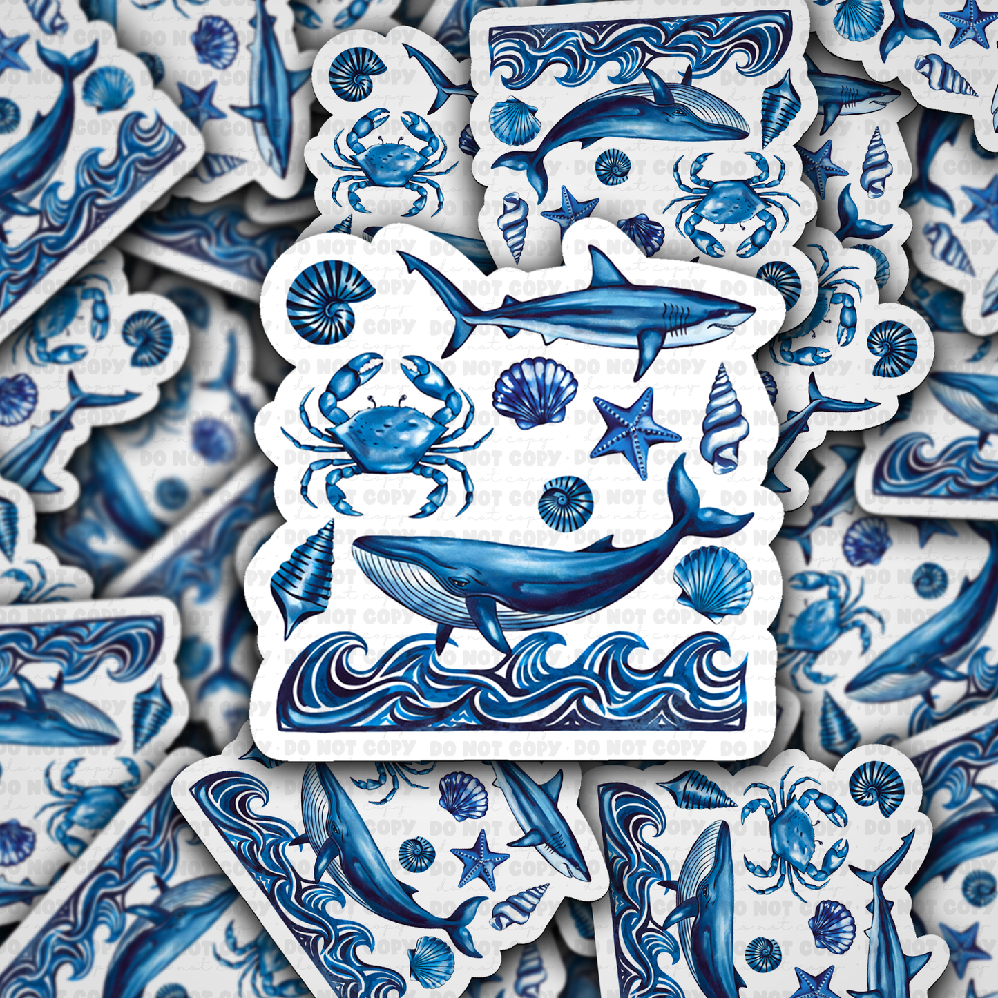 Beach collage sticker