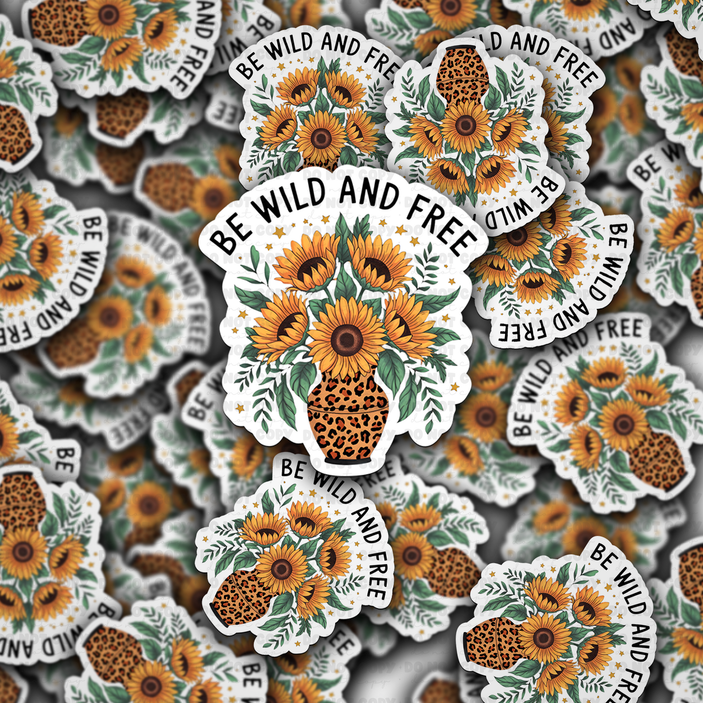 Be wild and free sticker