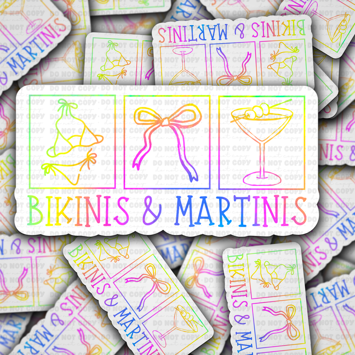 bikinis and martinis sticker