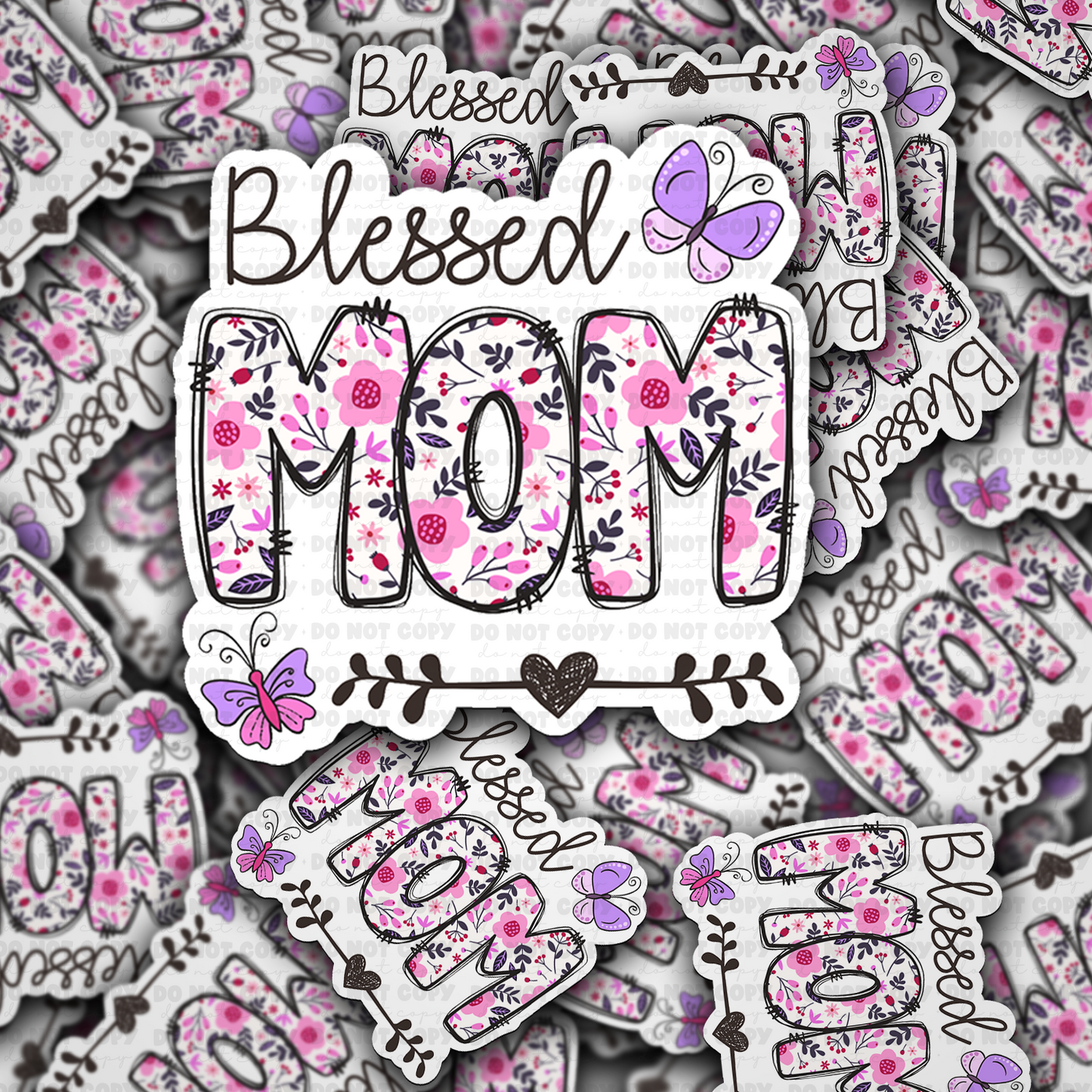 Blessed mom sticker