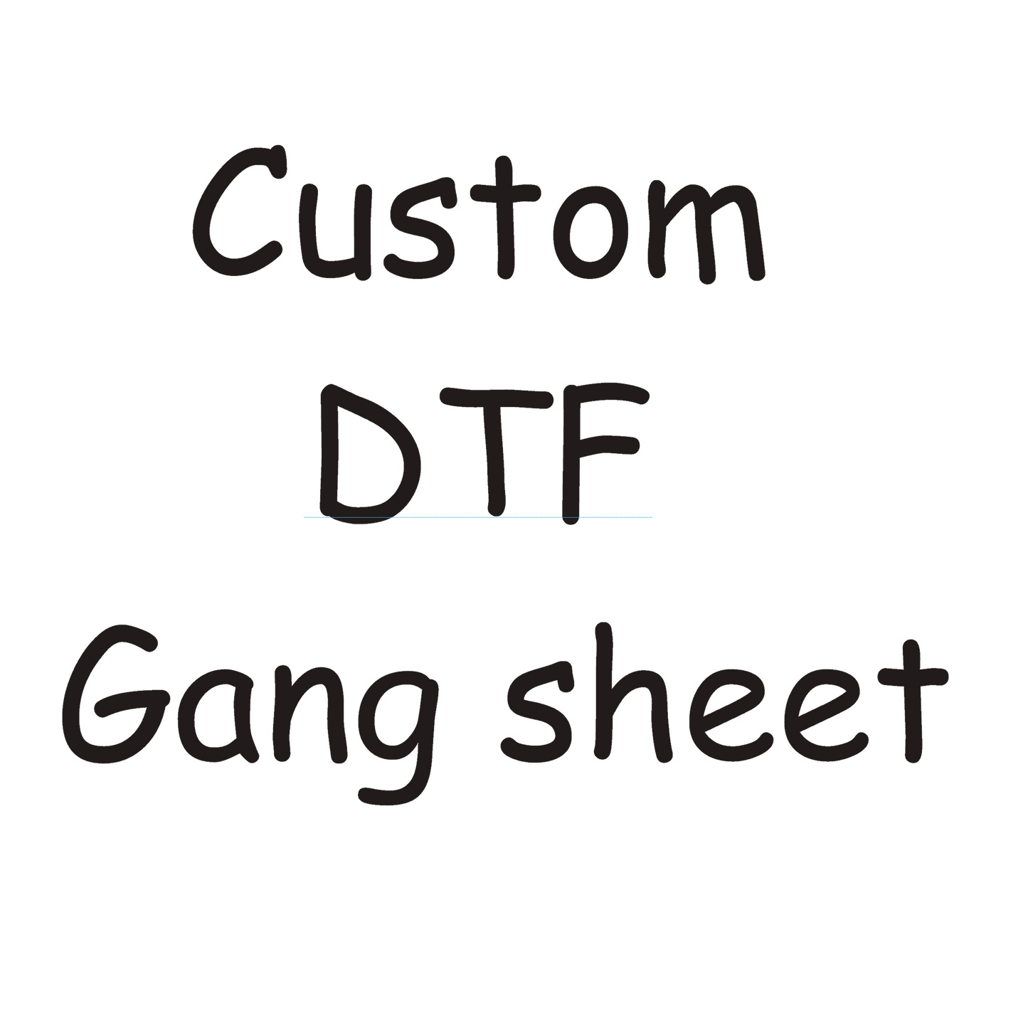 Custom dtf gang sheet