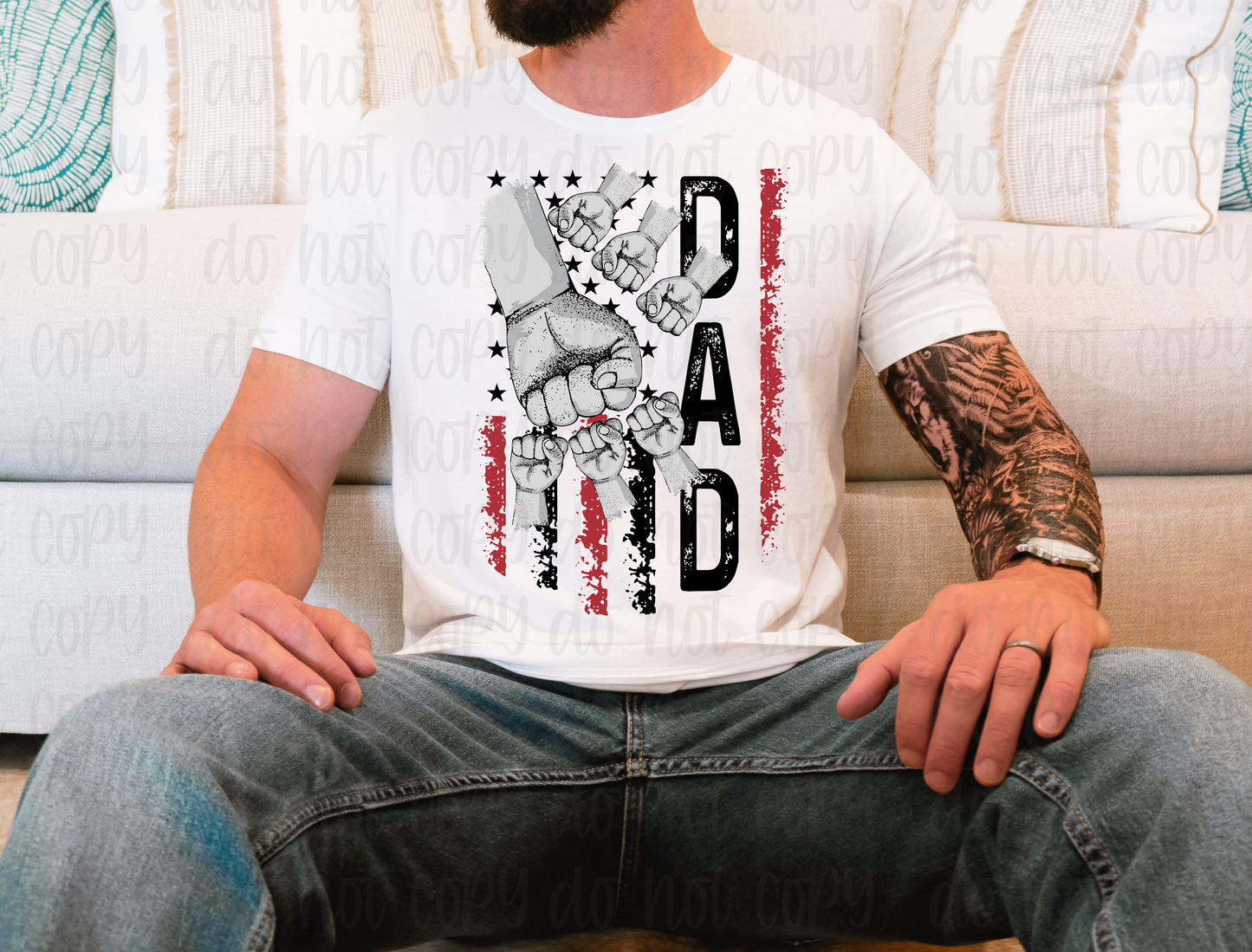 Dad six hands shirt
