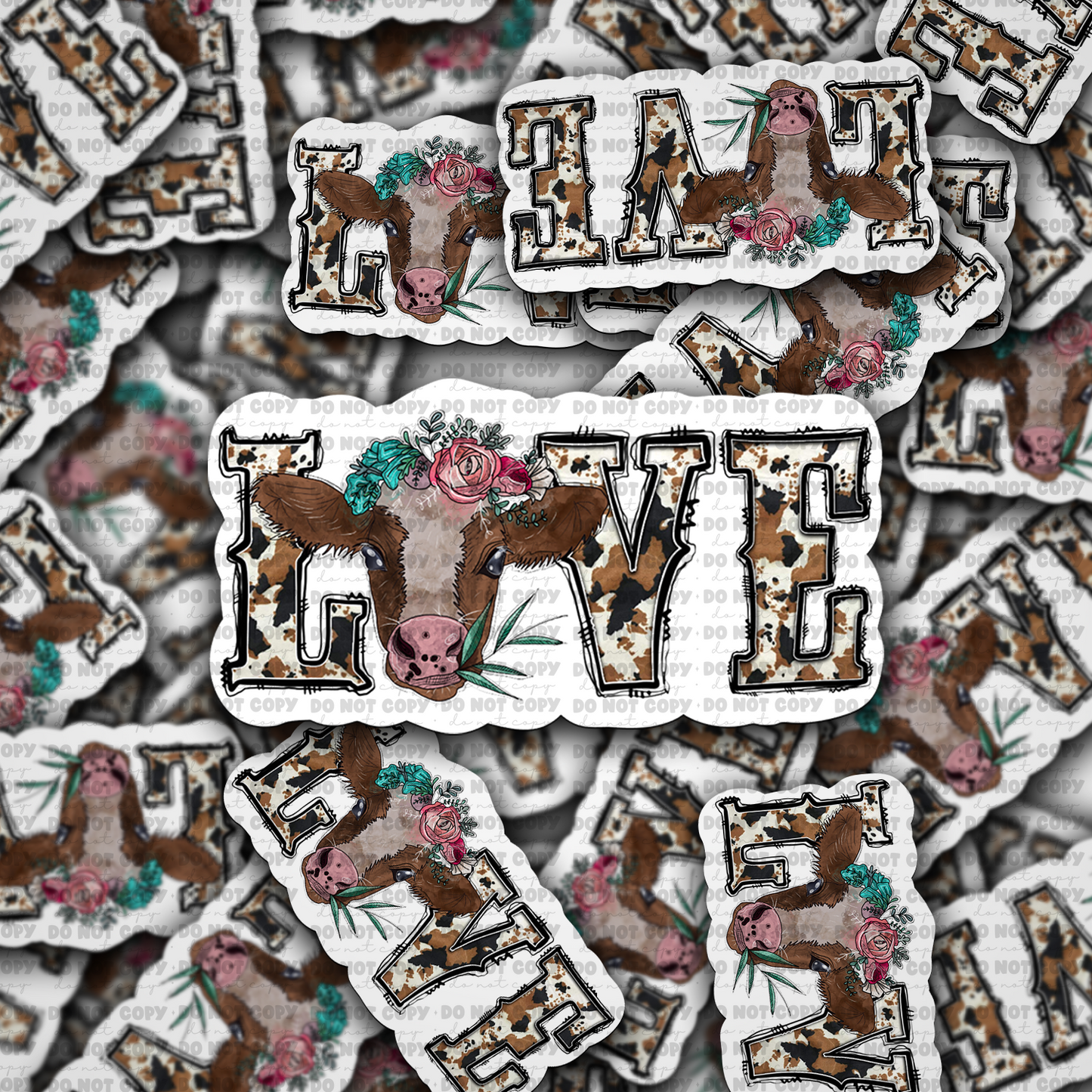 Love Cow sticker