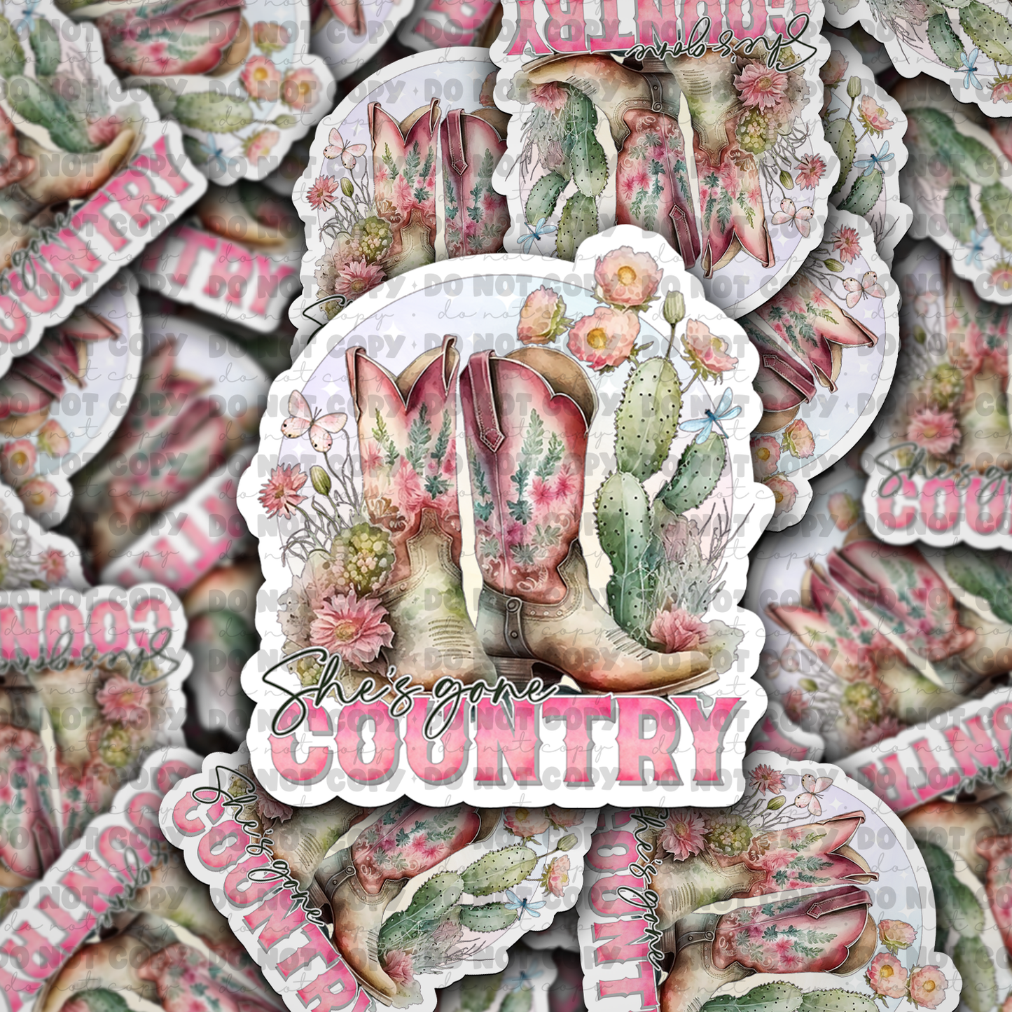She's gone country sticker