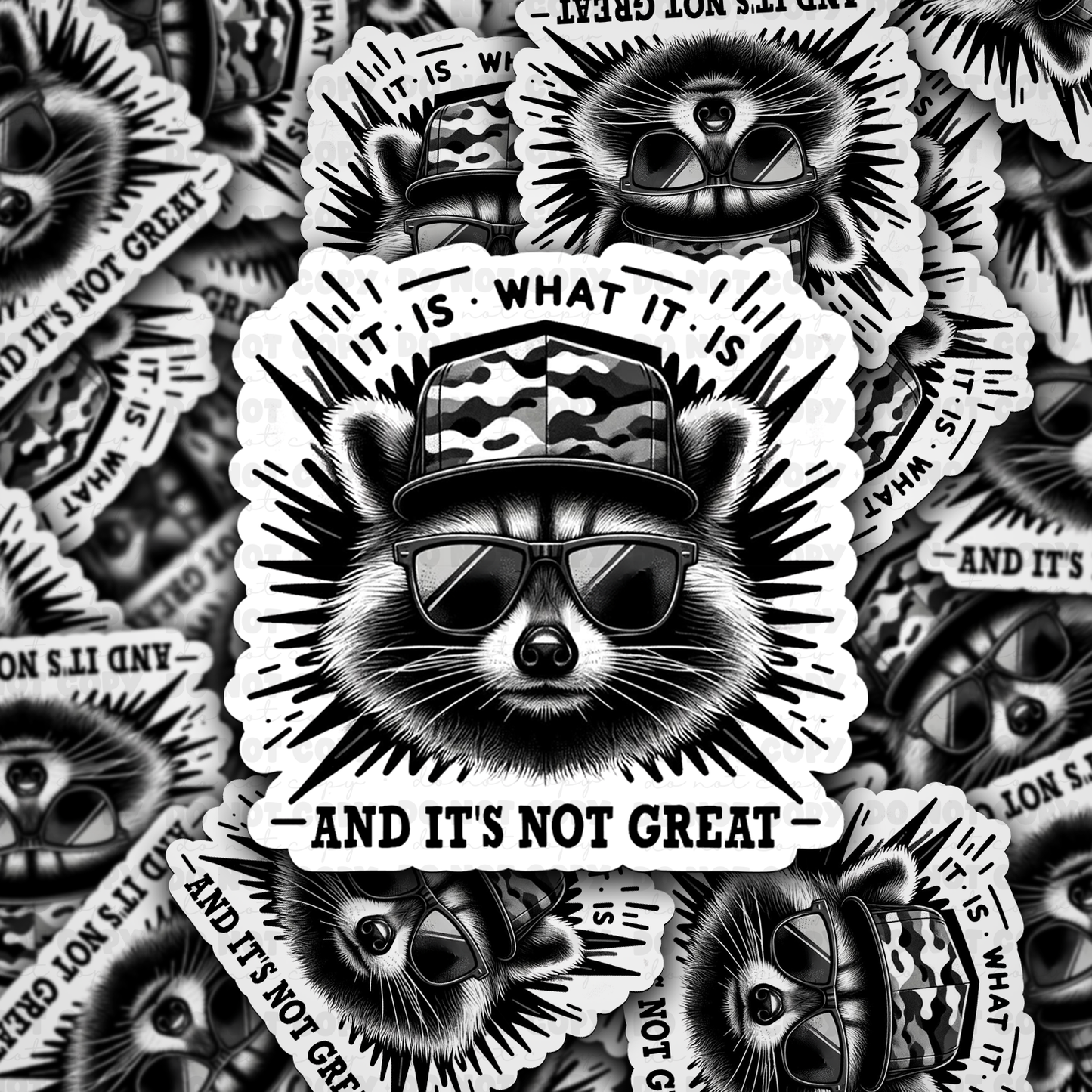 It is what it is flaw sticker