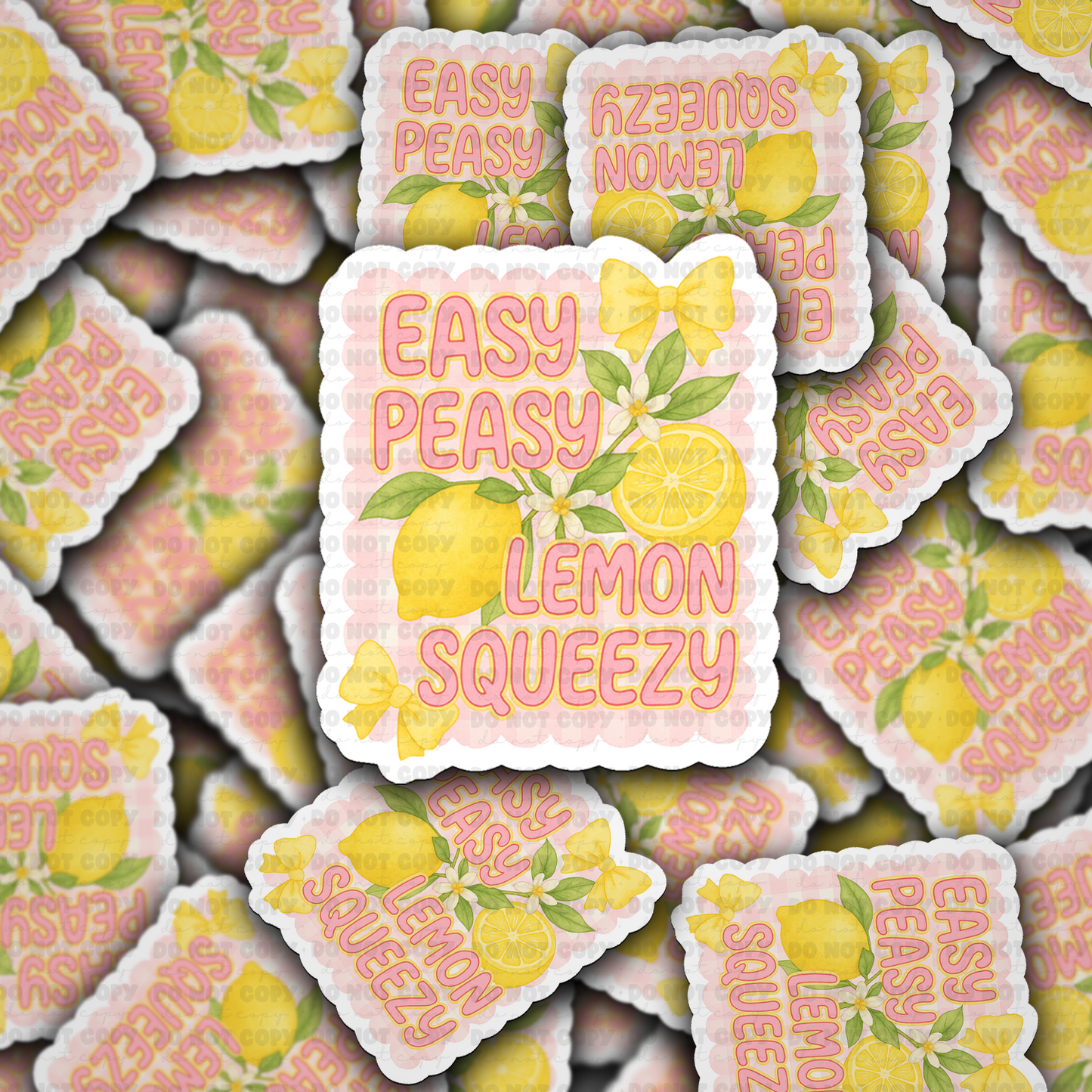 easy peasy lemon sticker
