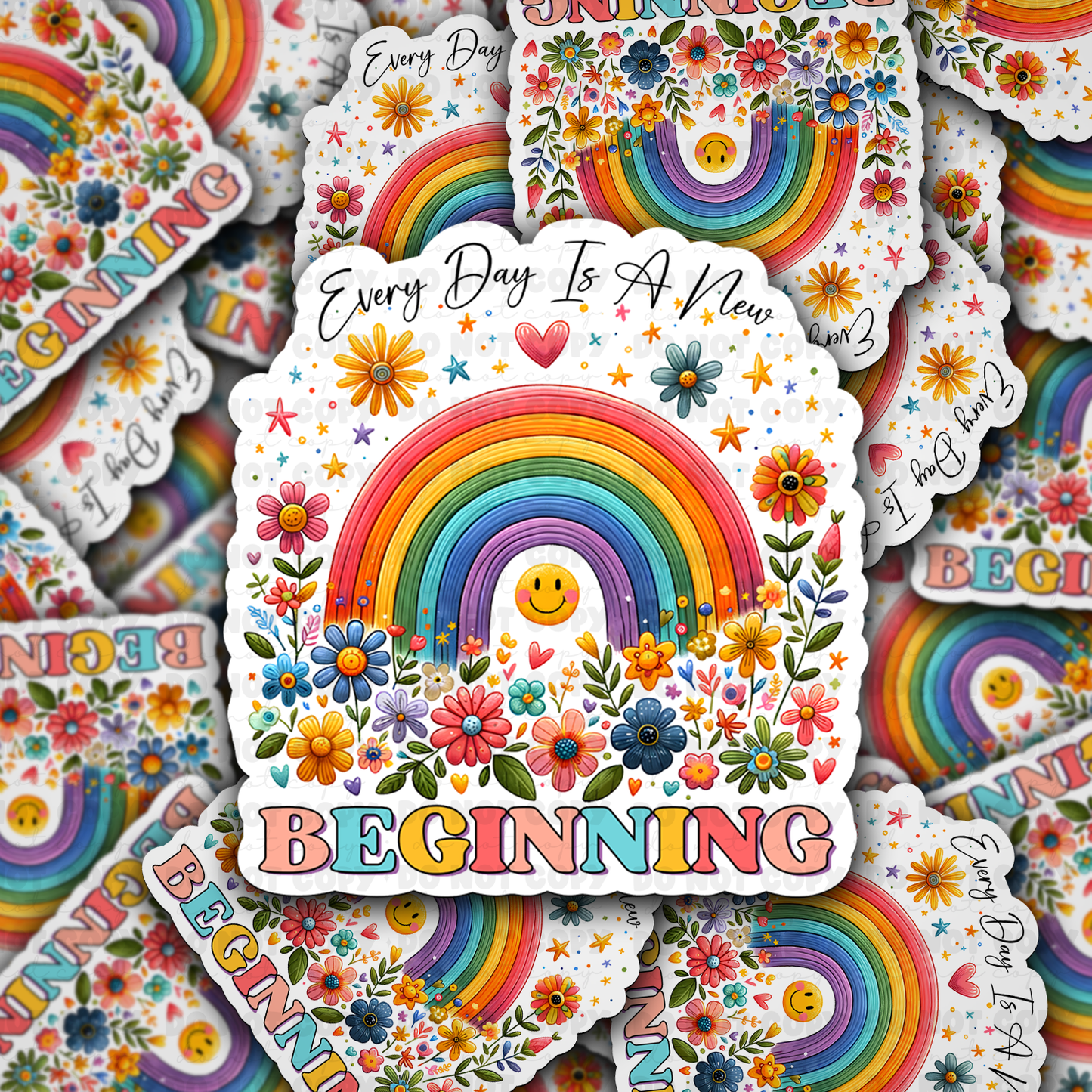 Everyday is a new beginning sticker