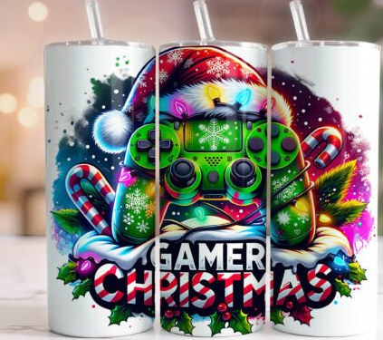 Gamer Christmas tumbler
