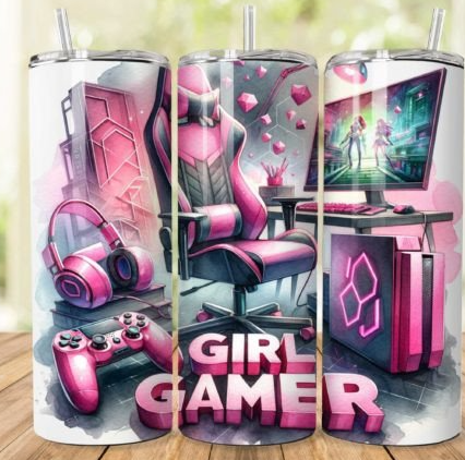 Girl Gamer tumbler