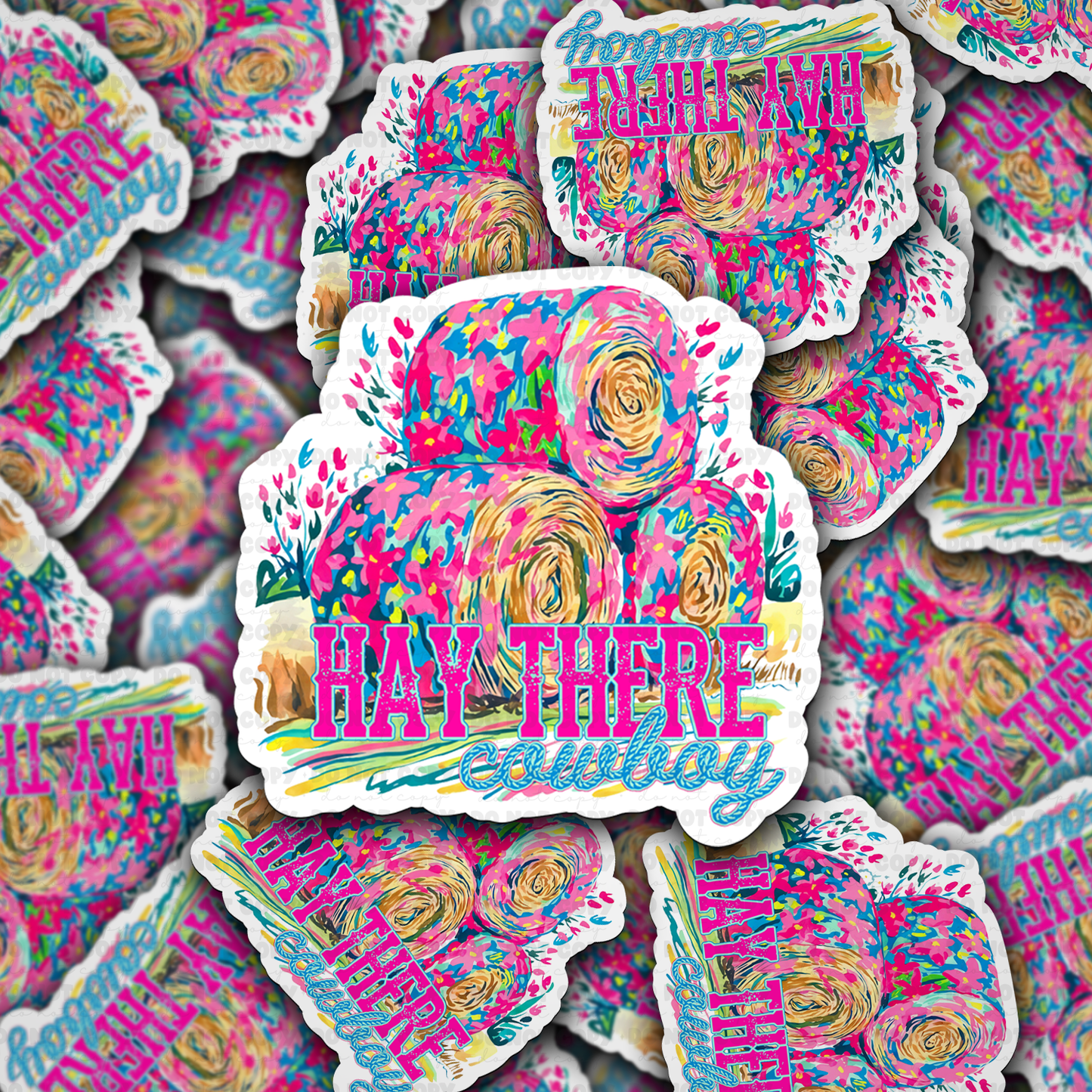 Hay there cowboy sticker