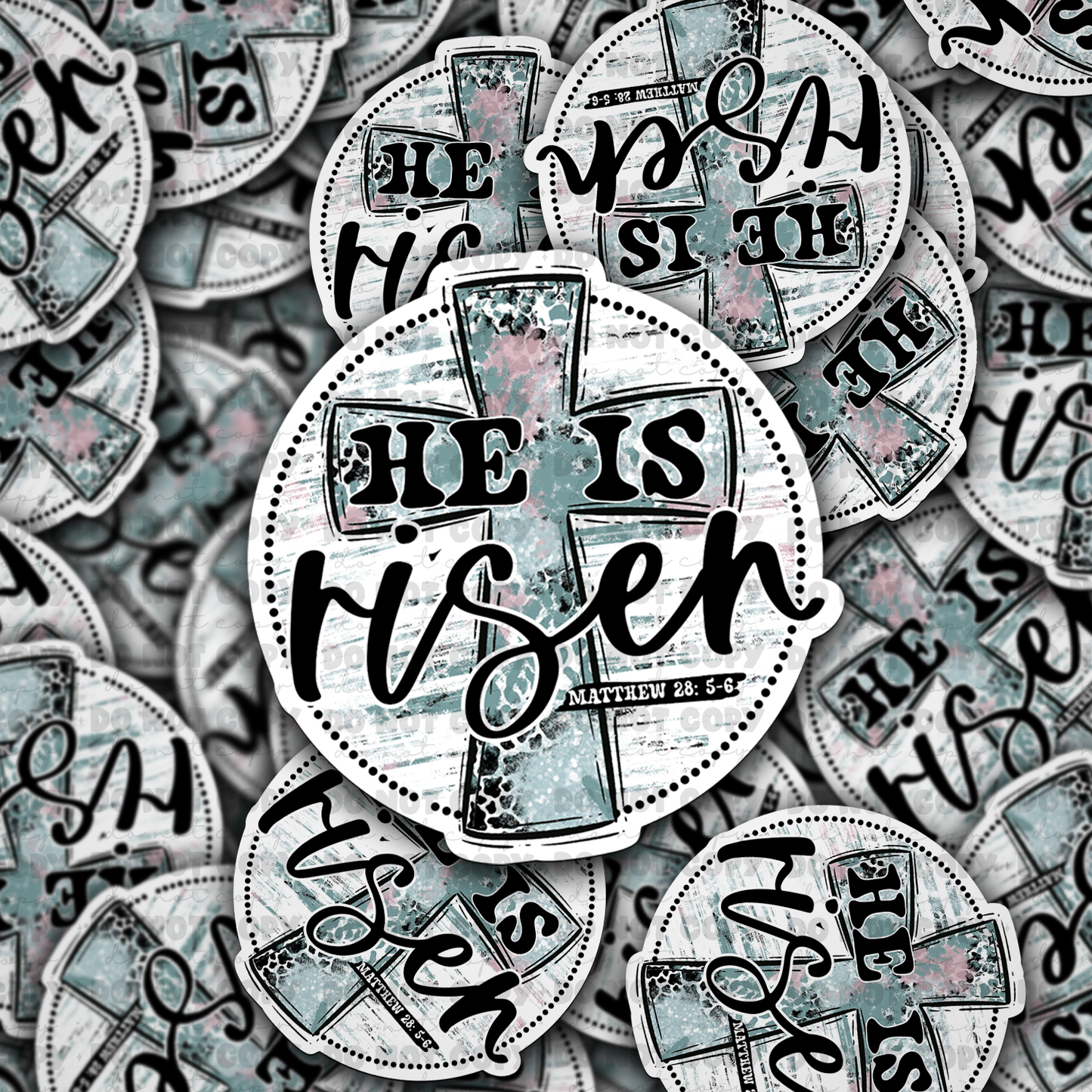 He is risen sticker