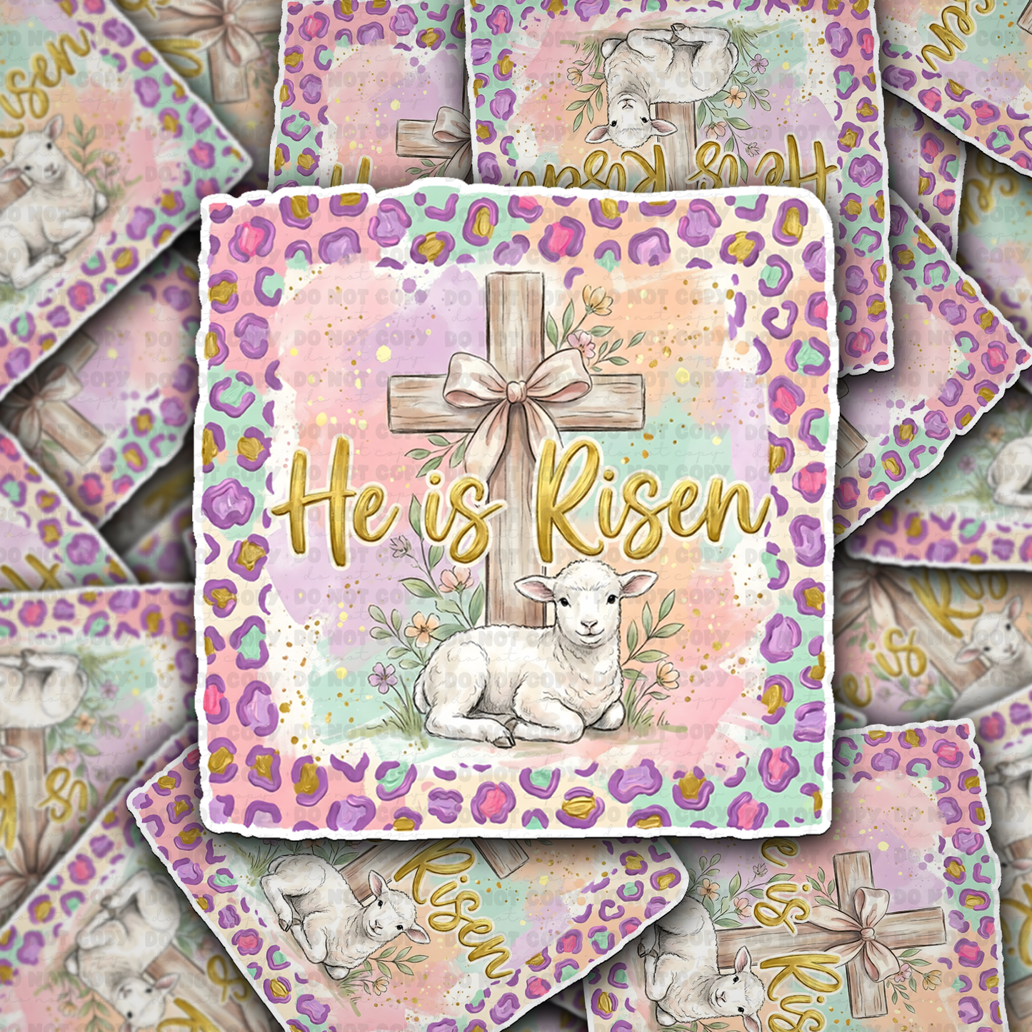 he is risen sticker