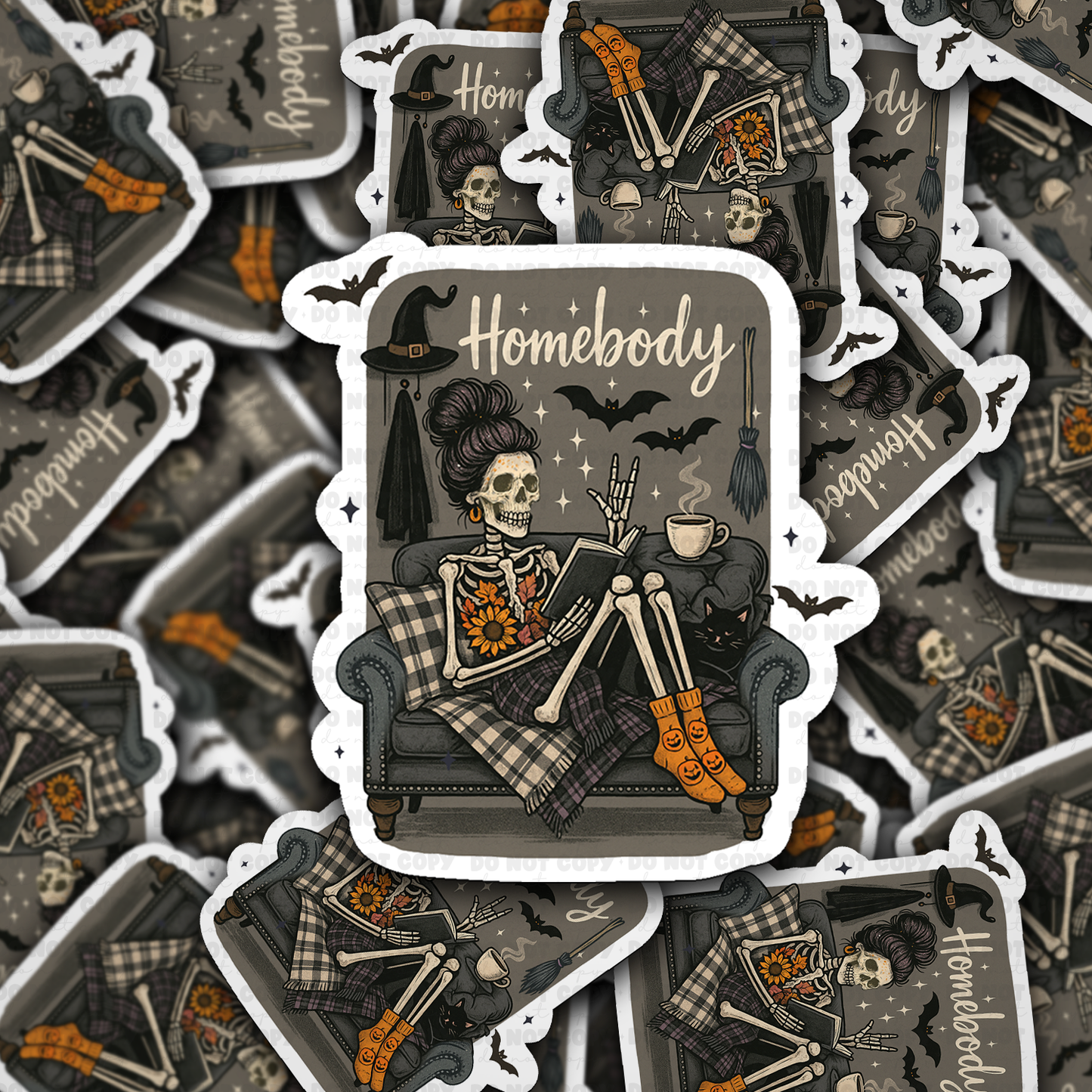 Homebody sticker