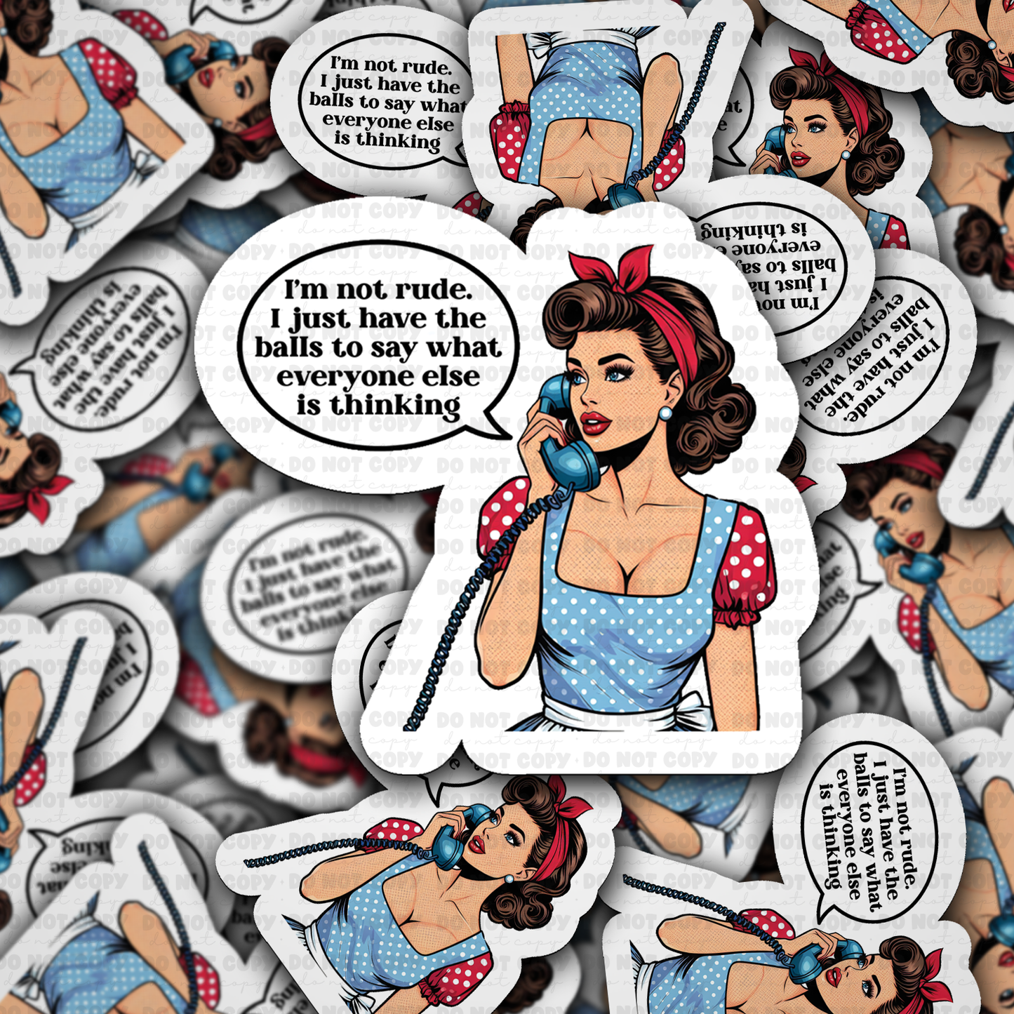 I'm not rude i just say sticker