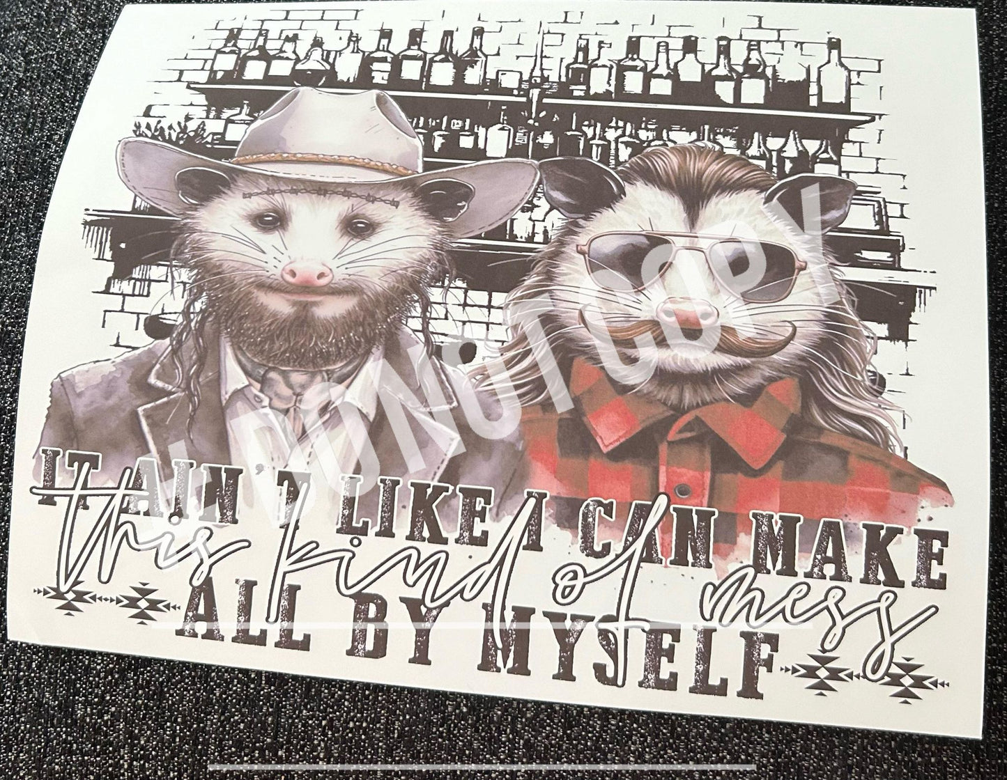 It aint like i can make this kind of mess all by myself sublimation print