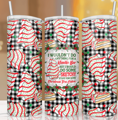 Christmas cake tumbler