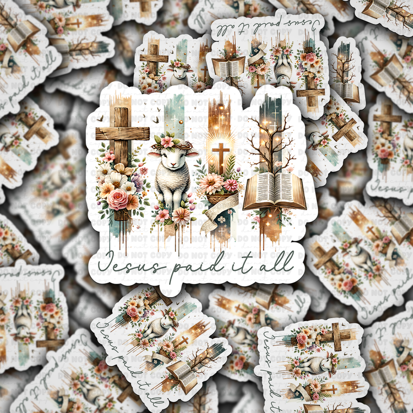 Jesus paid it all sticker
