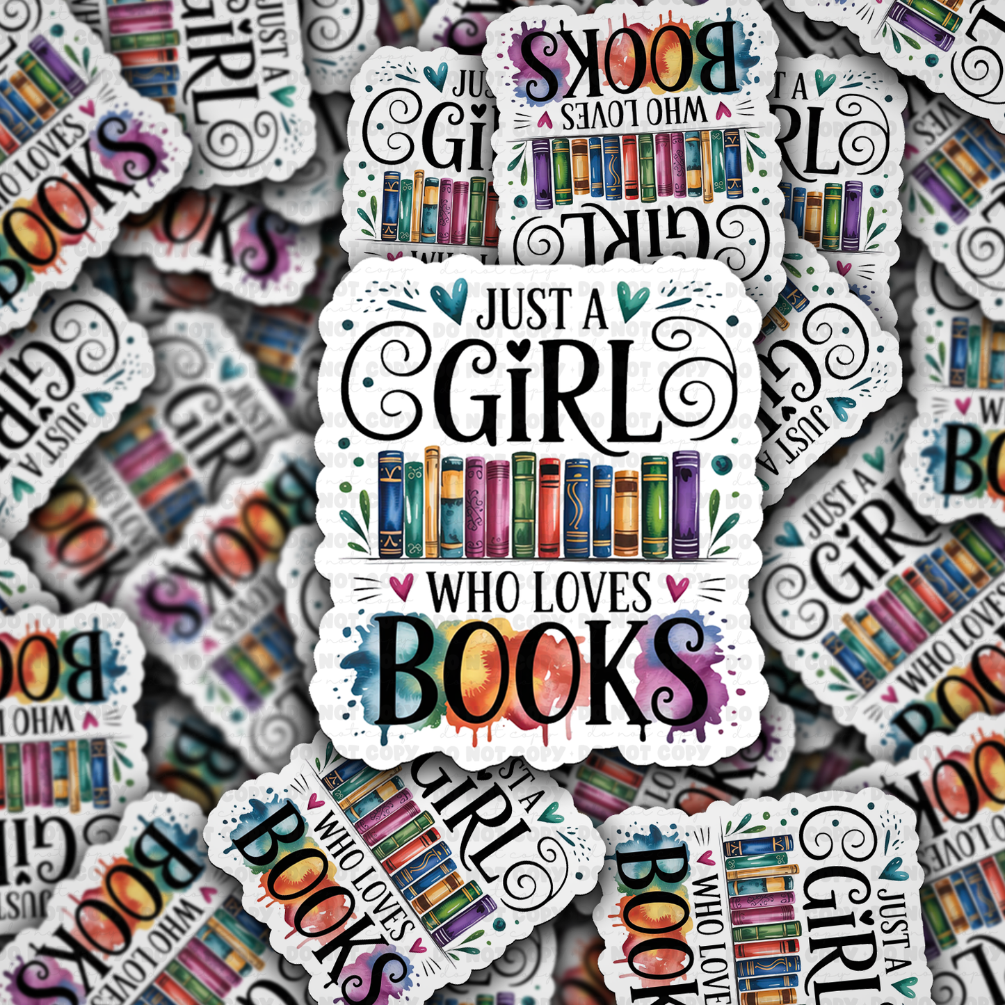 jJust a girl who loves books sticker