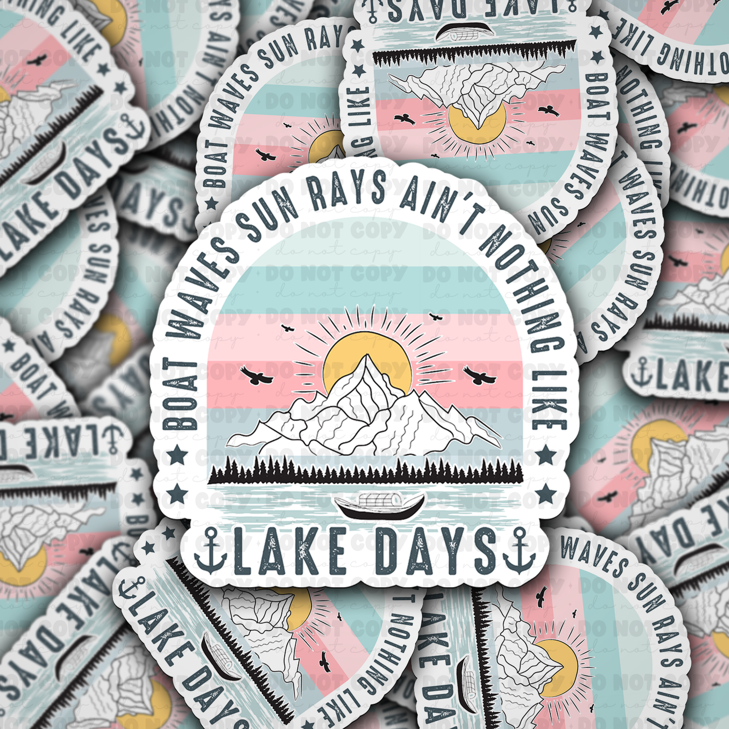 Lake days sticker