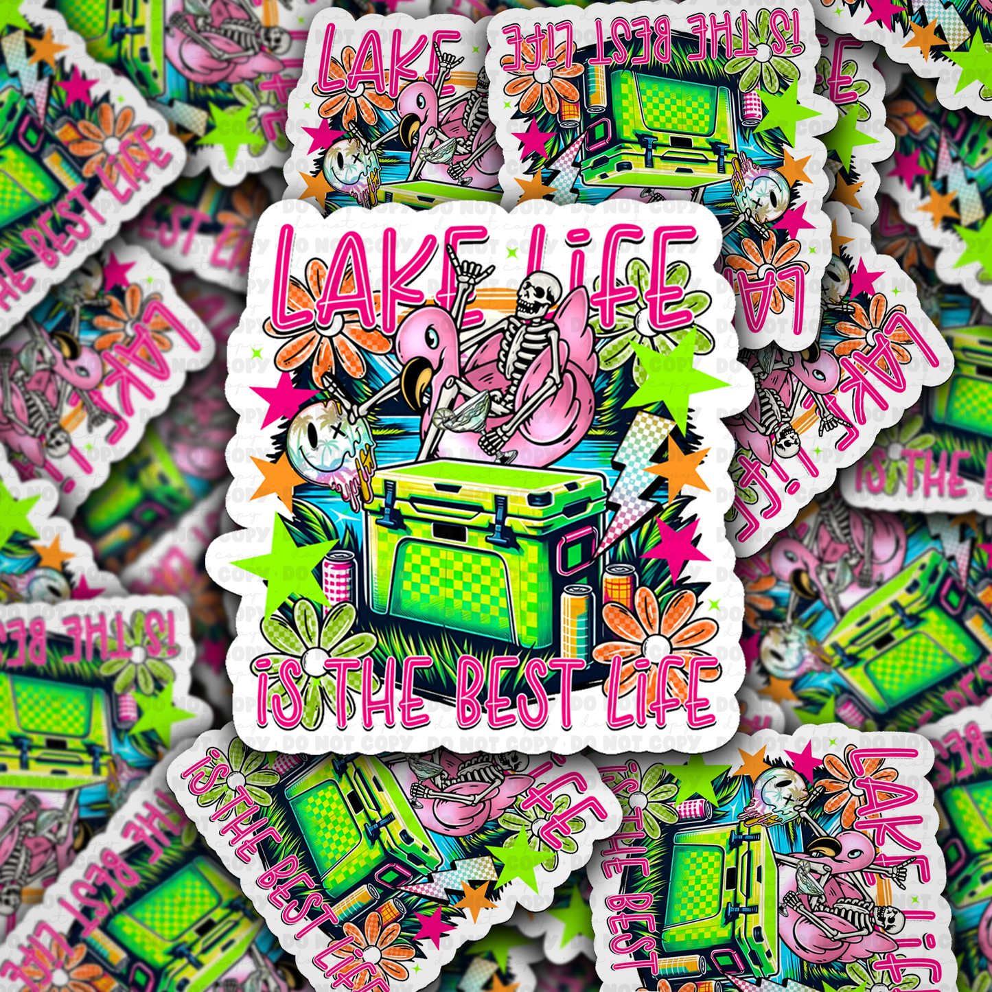 Lake life is the best life sticker