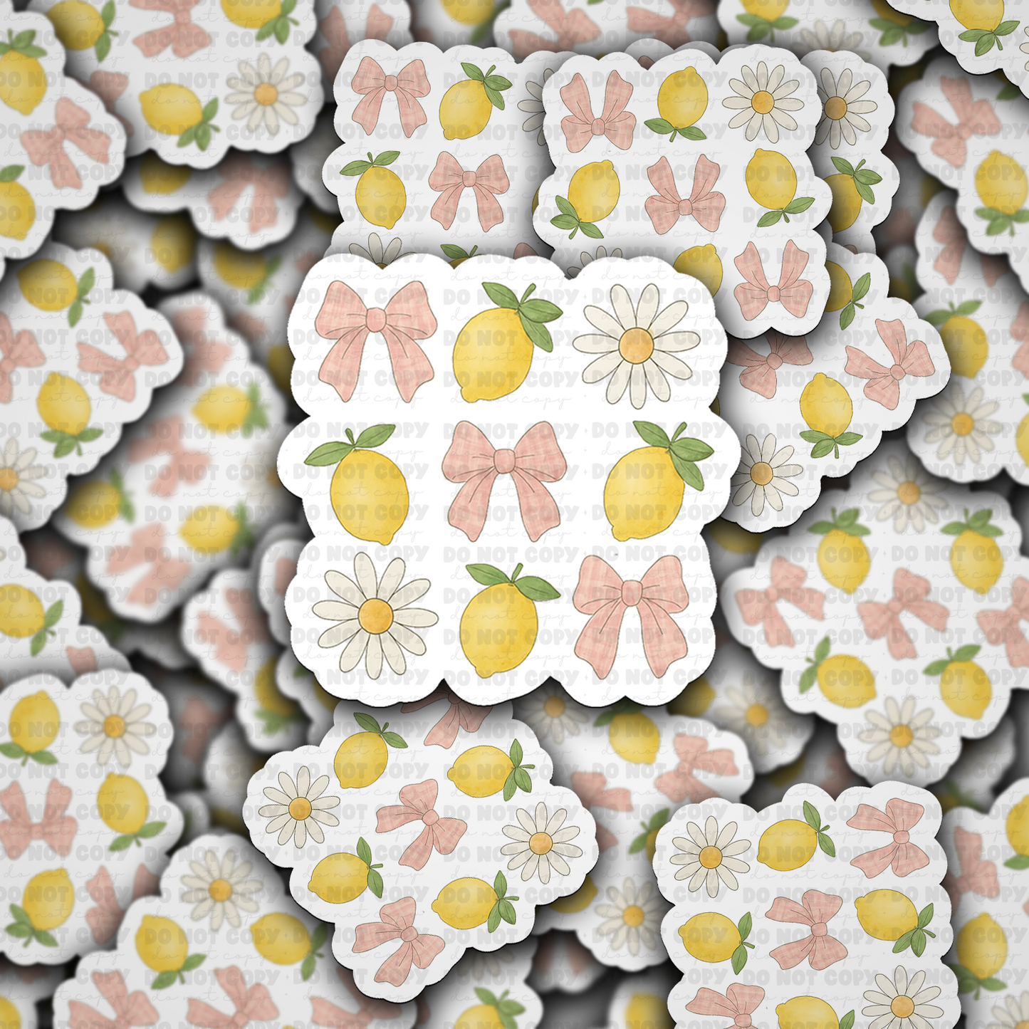 Lemon bow sticker