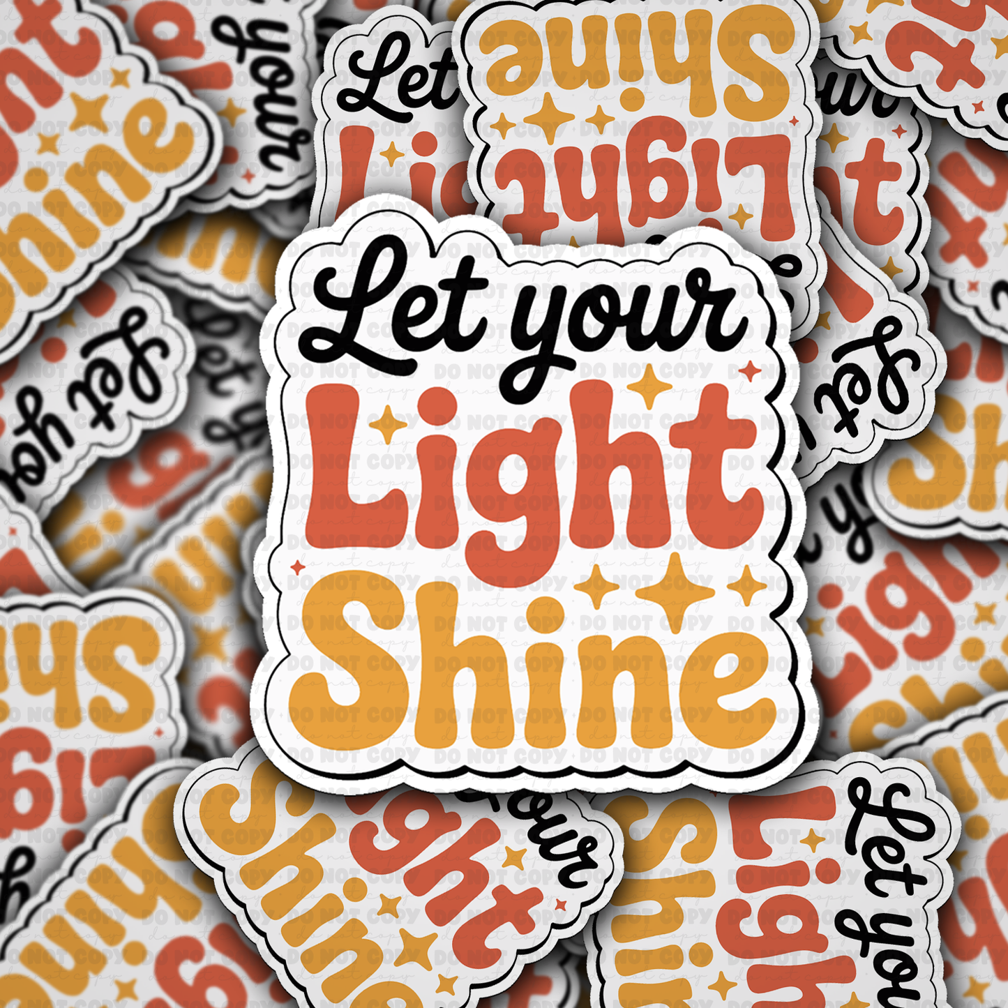 let your light shine sticker