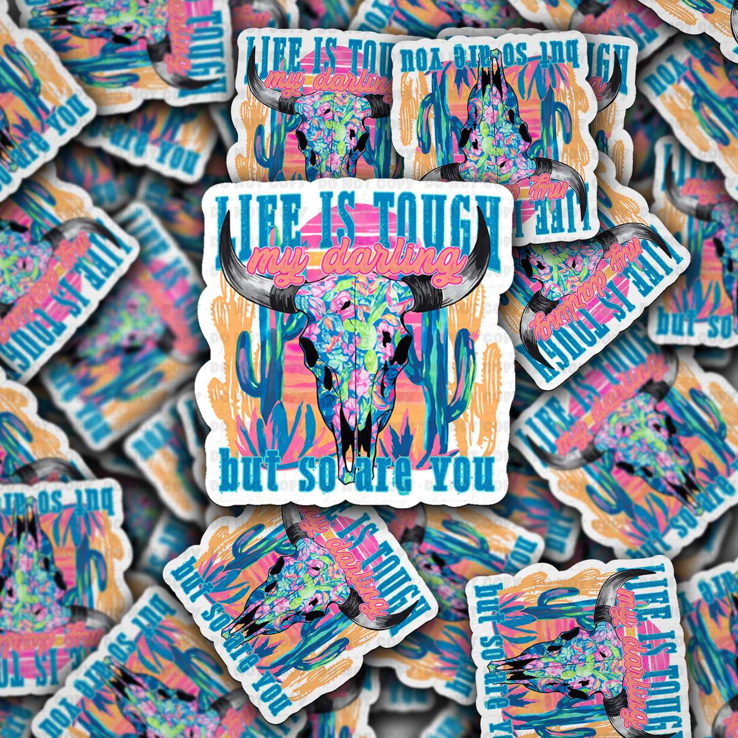 Life is tough sticker