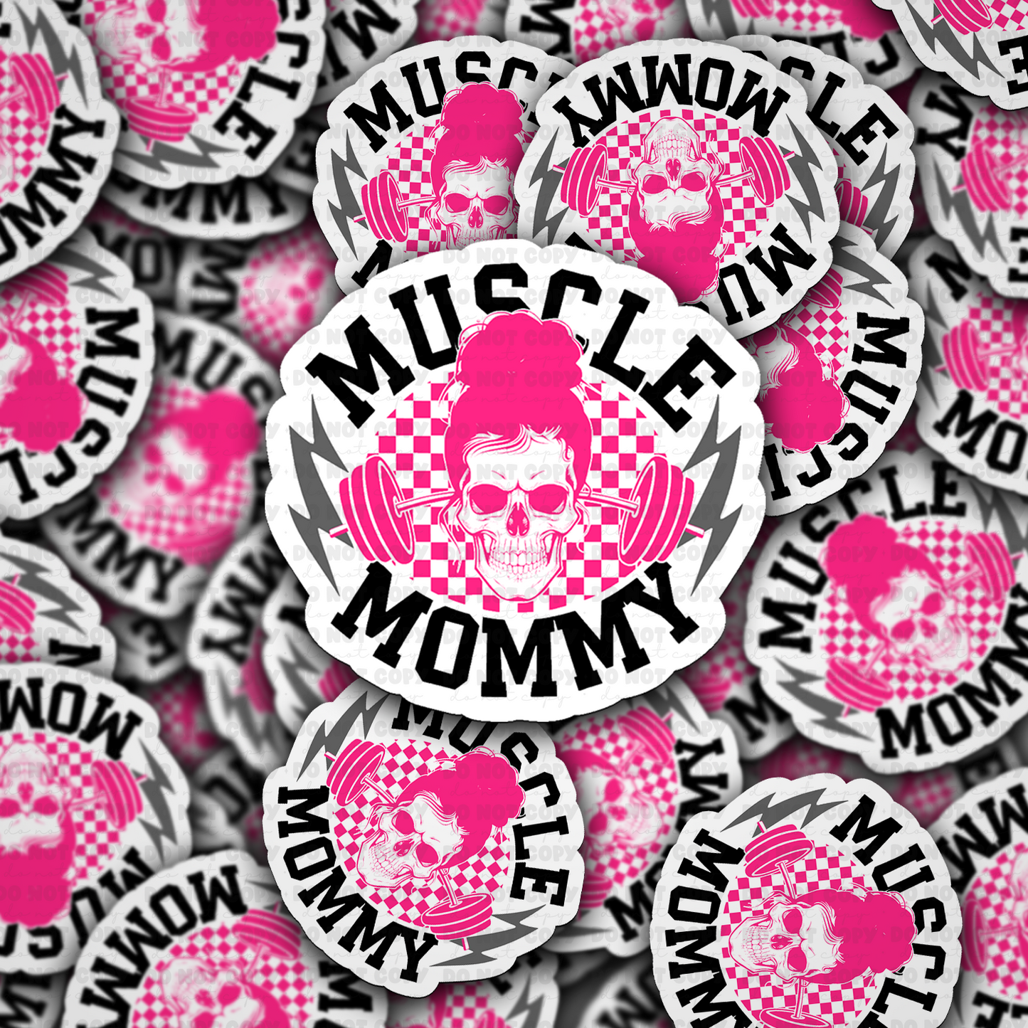 muscle mommy sticker