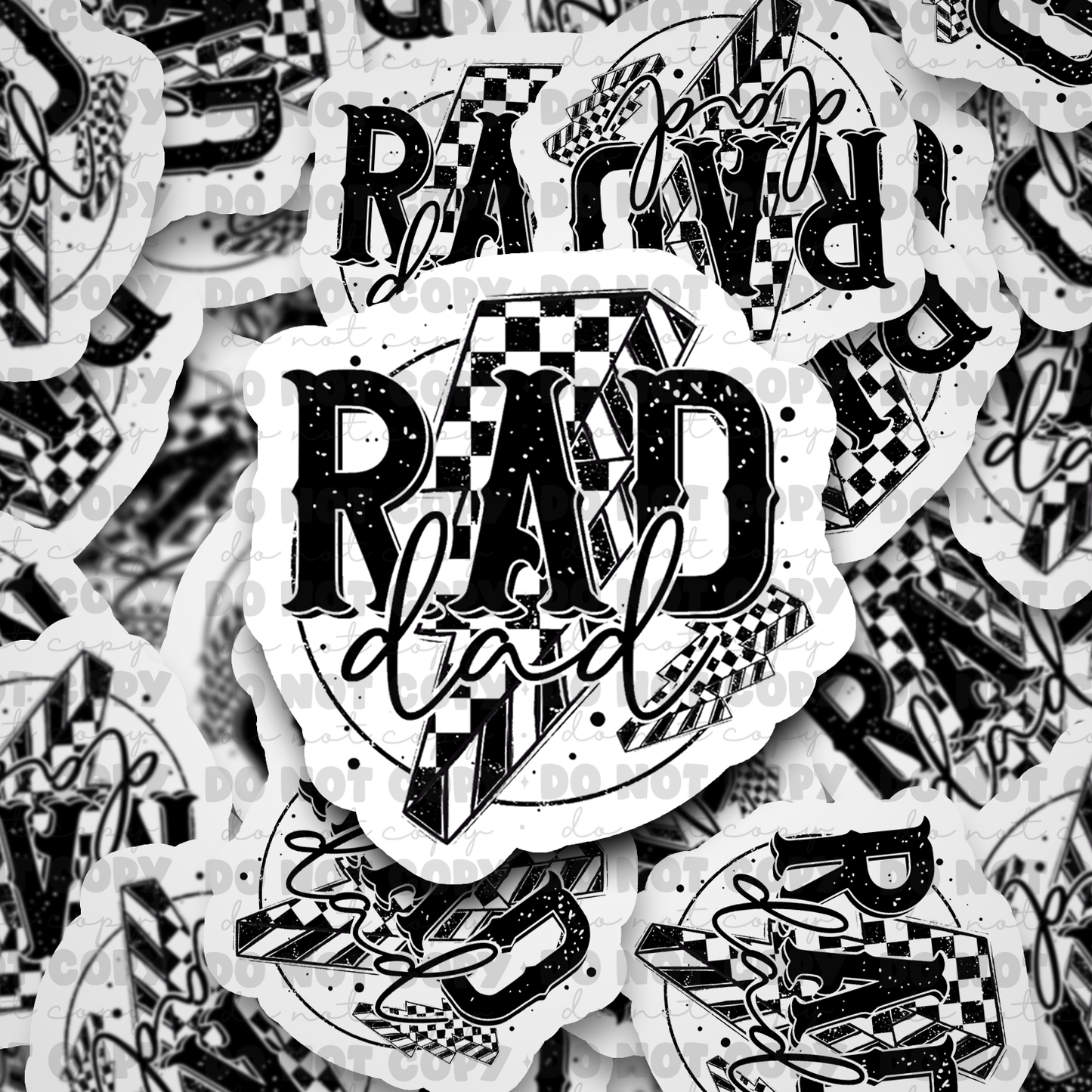 Rad dad sticker