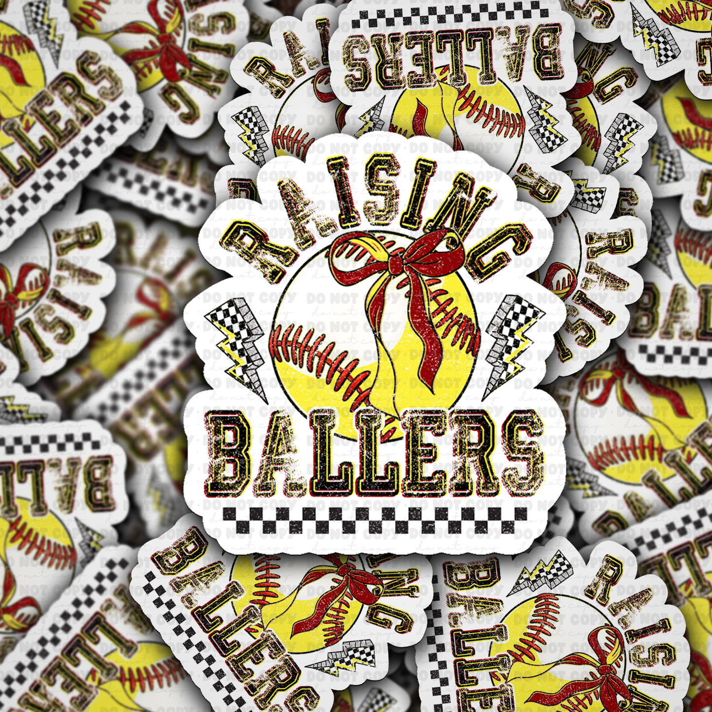 Raising ballers sticker