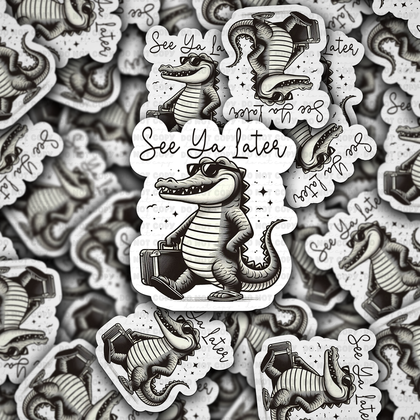See ya later alligator sticker