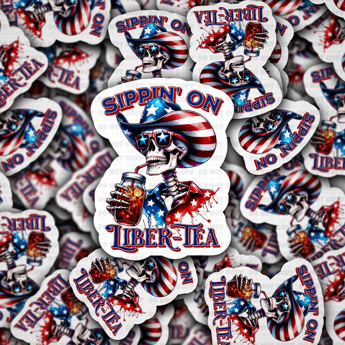 Sippin on liber tea sticker