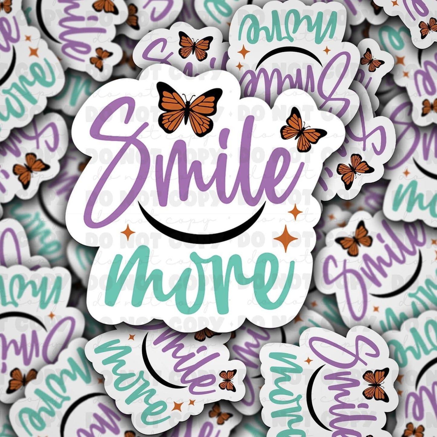 Smile more sticker