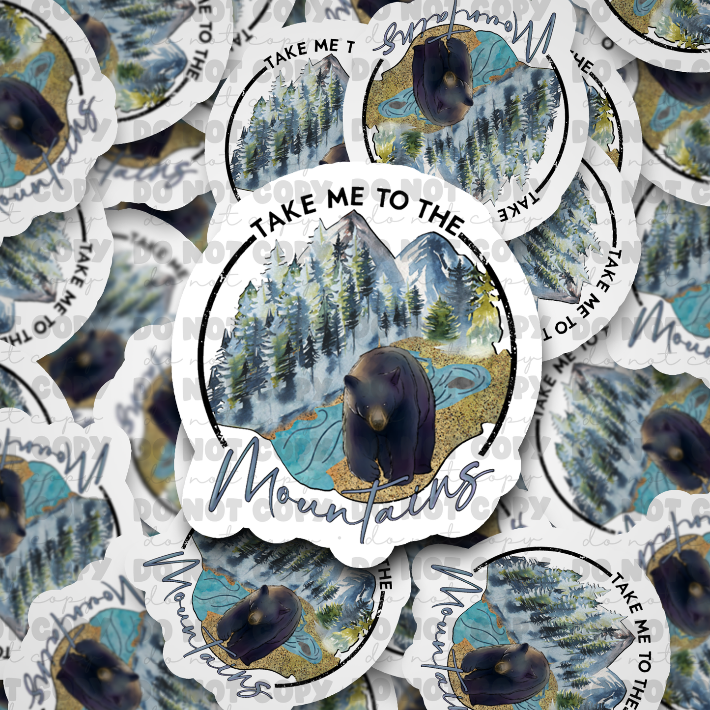 Take me to the mountains sticker