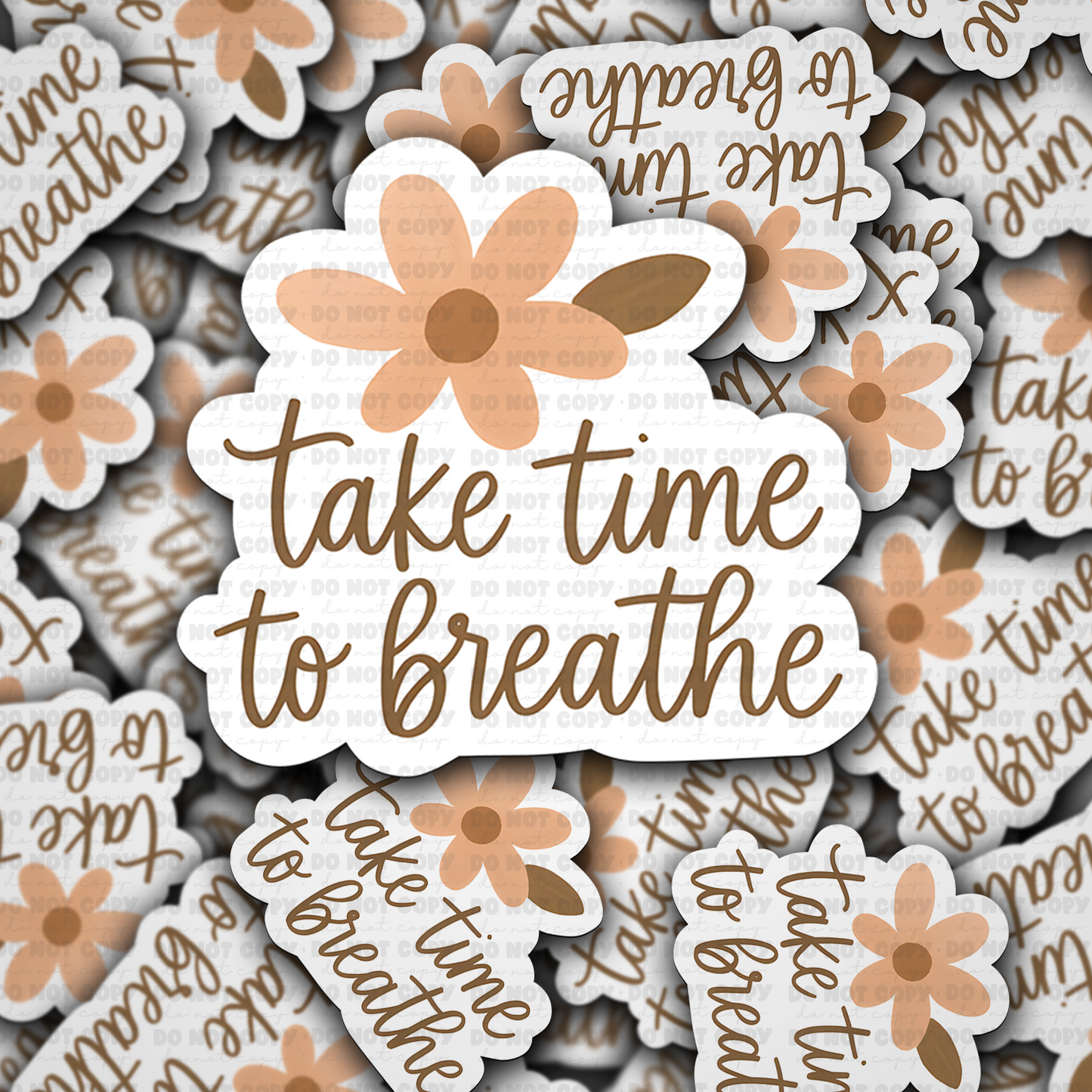 Take time to breathe sticker