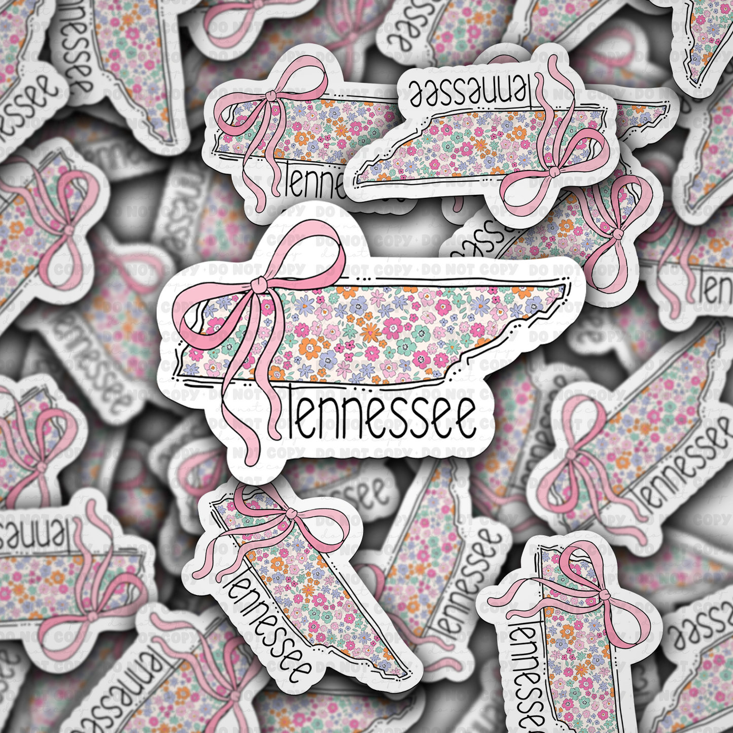 Tennessee floral state sticker