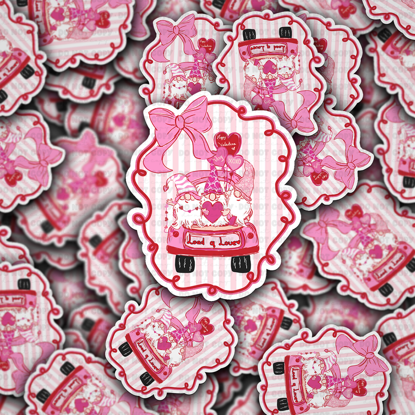 Valentines Truck sticker