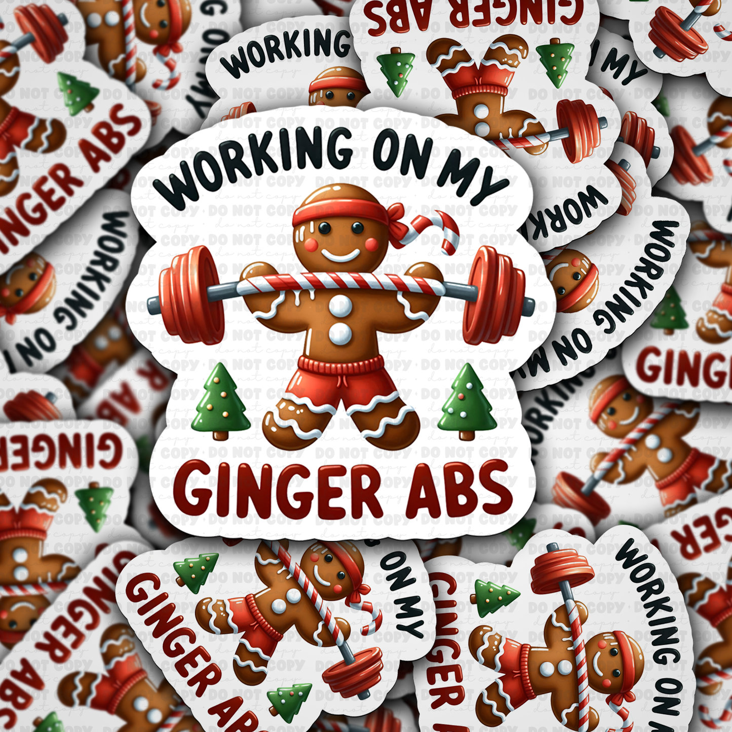 Working on my ginger abs sticker