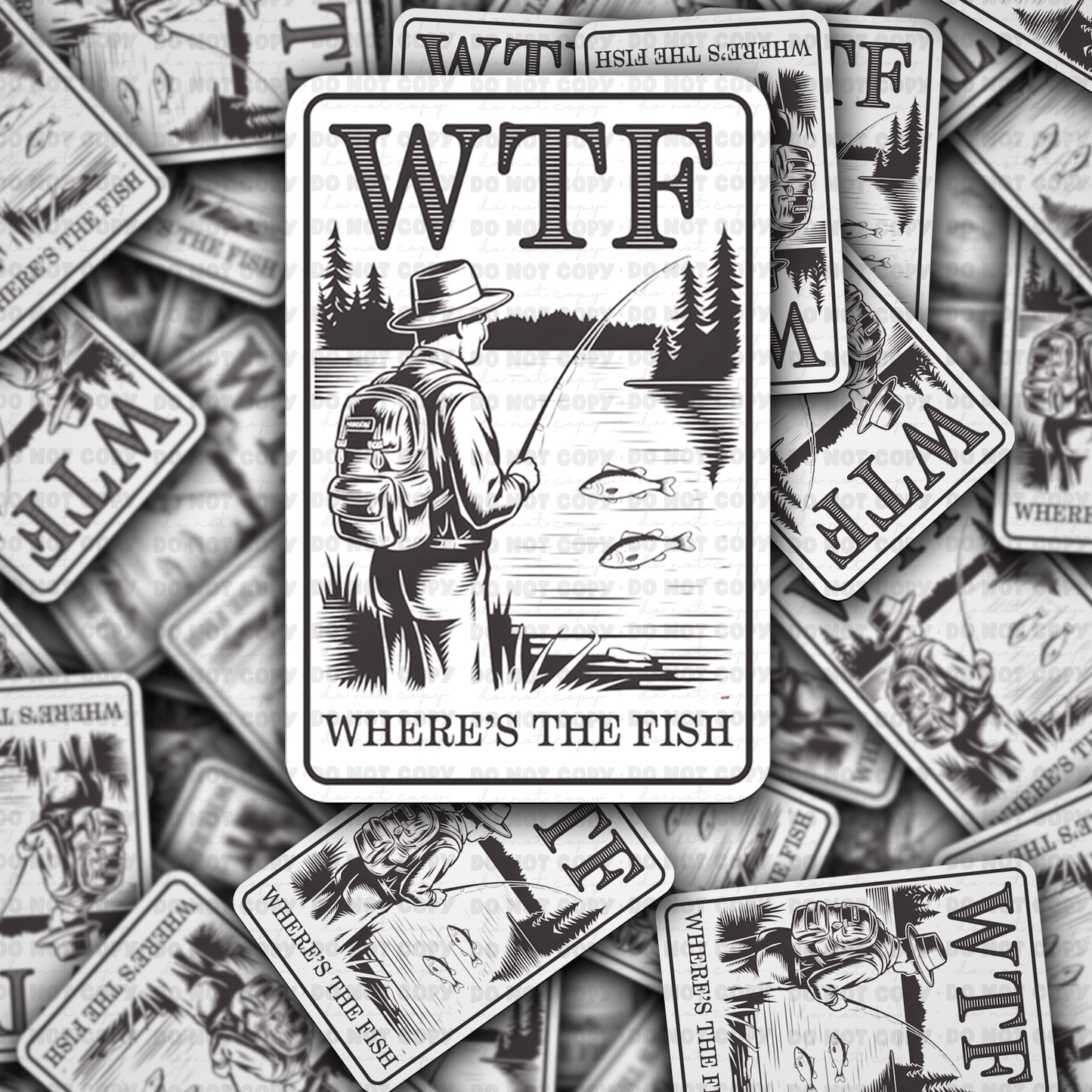 WTF Where's the fish sticker