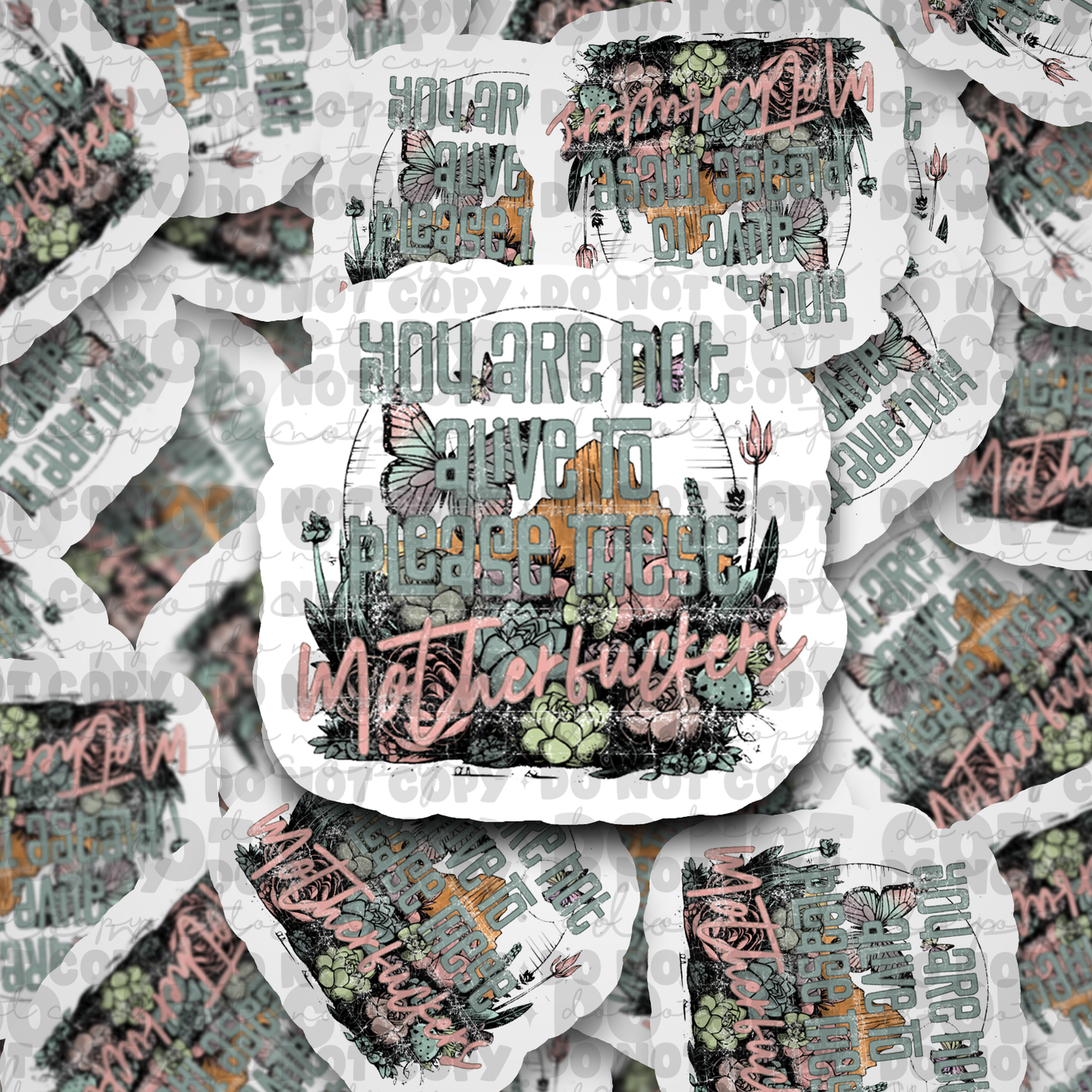 You are not alive sticker