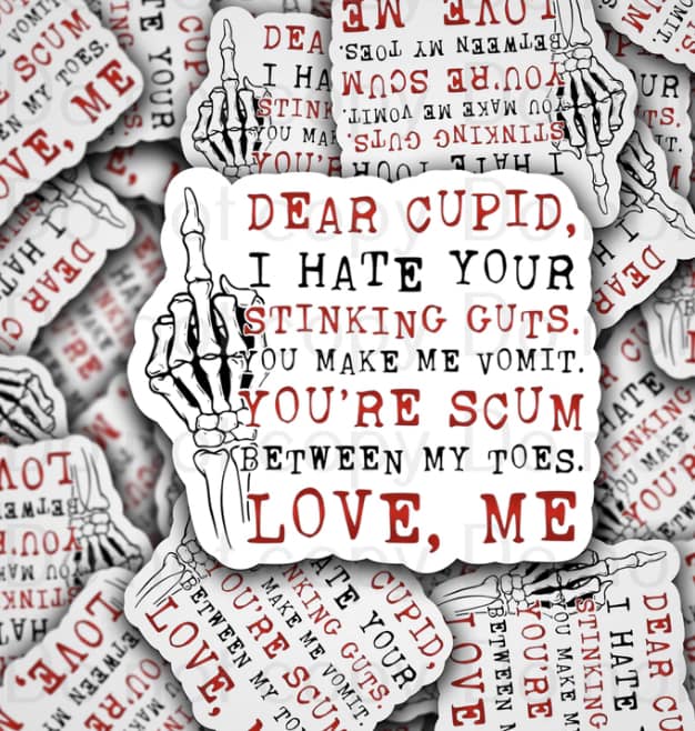 dear cupid sticker
