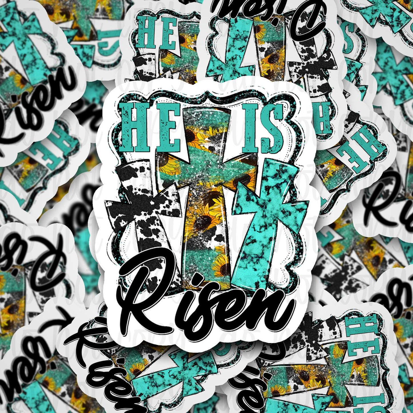 he is risen sticker