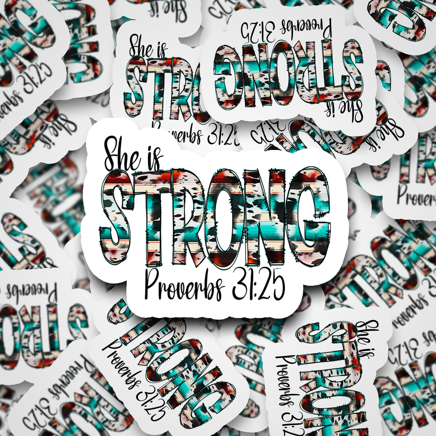 she is strong sticker
