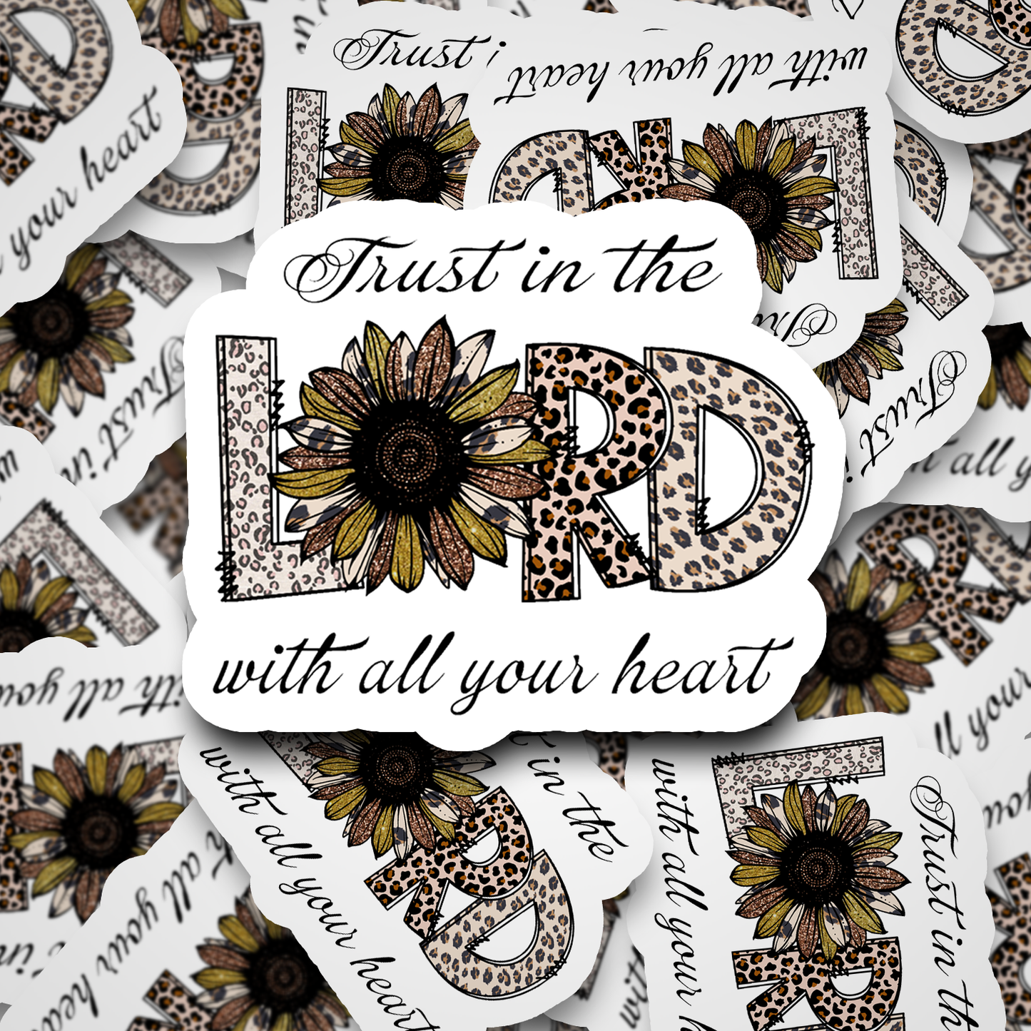 trust in the lord with all your heart sticker