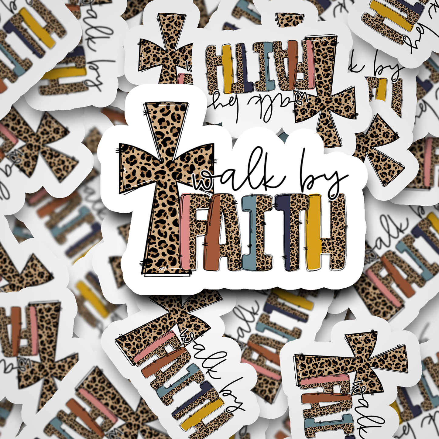 walk by faith sticker