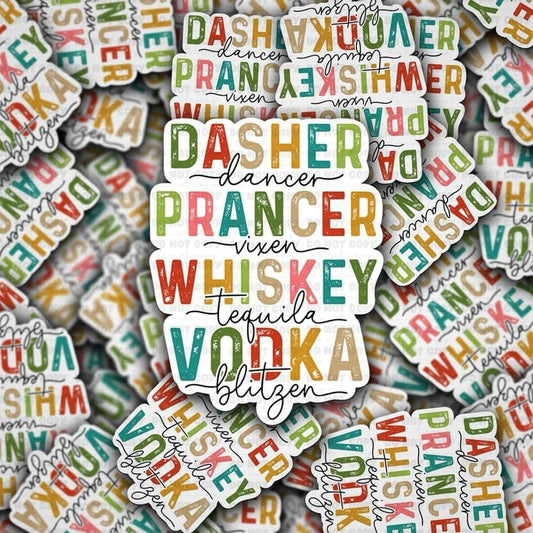 Dasher dancer sticker