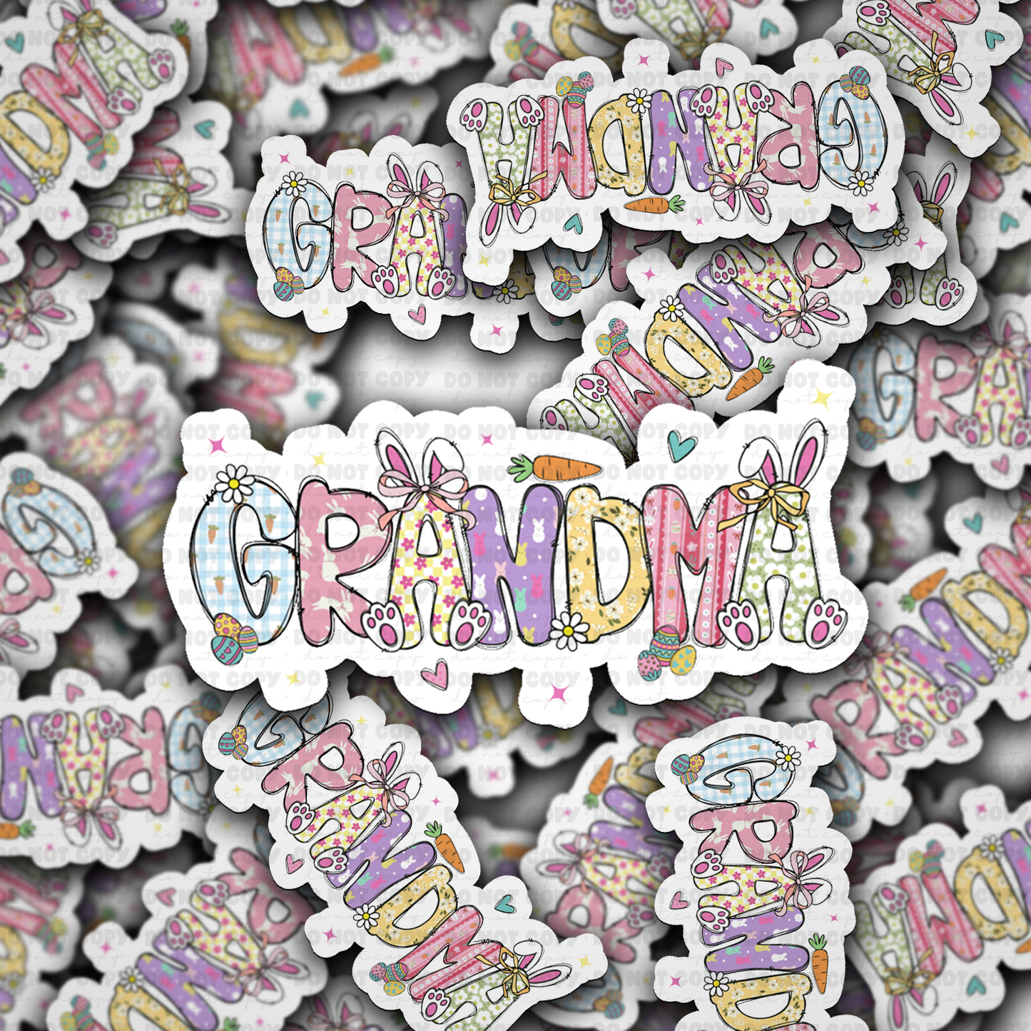Grandma easter sticker