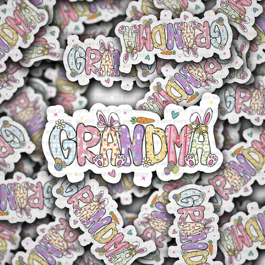Grandma easter sticker
