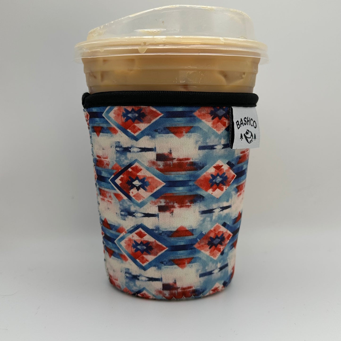 Blue Southwest Patterned Coffee Sleeve | Western Coffee Sleeve